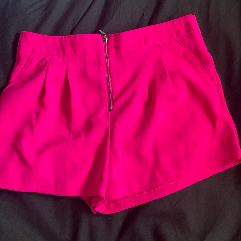 Hot pink shorts